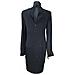 Abito Al Ginocchio Manica Lunga Elegante E Alla Moda Nero 42 - Foto miniatura 8