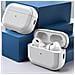 Custodia Protettiva In Tpu Con Texture In Pelle Compatibile Con Airpods Pro 2/pro White - Foto miniatura 3