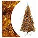 Albero di Natale con 300 LED con supporto Oro 210 cm PET - Foto miniatura 1