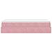 Struttura Letto Pouf con Materasso Rosa 90x190 cm in Velluto - Foto miniatura 9