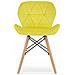 Set da pranzo | Tavolo rotondo bianco KOVA da 60 cm + 2 sedie gialle WAKO - Foto miniatura 6