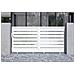 Cancello Scorrevole Vogel Da 3 M, Altezza 140 Cm, Alluminio Bianco - Foto miniatura 2