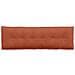 Cuscino per Schiena Rosso Arancio 160 x 50 cm Tessuto in Cords - Foto miniatura 6