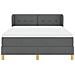 Letto a molle con materasso Grigio scuro 140 x 200 cm Tessuto - Foto miniatura 7