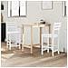 Sedie da pranzo 2 pcs Bianco 40 x 47,5 x 99,5 cm - Foto miniatura 3