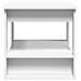 Tavolino da salotto Bianco 72 x 50 x 50 cm Legno multistrato - Foto miniatura 6