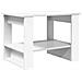 Tavolino da salotto Bianco 72 x 50 x 50 cm Legno multistrato - Foto miniatura 7
