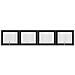 Cancello per cani con supporti 4 pcs Rovere Nero 100 x 80 cm - Foto miniatura 1