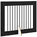 Cancello per cani con supporti 4 pcs Rovere Nero 100 x 80 cm - Foto miniatura 5