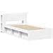Telaio del letto con storage con testiera Bianco 90 x 190 cm - Foto miniatura 3