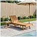 Lettino da sole con tavolo 2 pcs Marrone 40 x 40 x 40 cm - Foto miniatura 2