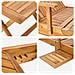 Lettino da sole con tavolo 2 pcs Marrone 40 x 40 x 40 cm - Foto miniatura 7