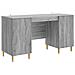 Scrivania Grigio Sonoma 142,5 x 50 x 75 cm Legno ingegnerizzato - Foto miniatura 1