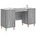 Scrivania Grigio Sonoma 142,5 x 50 x 75 cm Legno ingegnerizzato - Foto miniatura 2