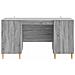 Scrivania Grigio Sonoma 142,5 x 50 x 75 cm Legno ingegnerizzato - Foto miniatura 4