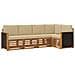 Set divano sezionale con cuscino 4 pcs Naturale - Foto miniatura 1