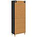 Set di armadi 2 pcs Nero Legno ingegnerizzato - Foto miniatura 6