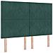 Letto a molle con strisce LED Verde Scuro 160 x 200 cm Velluto - Foto miniatura 3