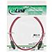 cavo sata 7pin l-form a sata 7pin l-form, max 6gbs, piatto, chiusura a scatto, rosso, 0,5m - Foto miniatura 2