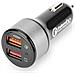 Caricabatterie per Auto Quick Charge 3.0 con 2 porte 3 ampere - Foto miniatura 1