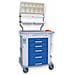 CARRELLO MEDICAZIONE AURION - blu - 5 cassetti - Foto miniatura 1