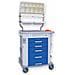 CARRELLO MEDICAZIONE AURION - blu - 5 cassetti - Foto miniatura 2