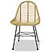 Sedie Da Pranzo Set 4 Pz In Rattan Naturale - Foto miniatura 2