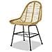 Sedie Da Pranzo Set 4 Pz In Rattan Naturale - Foto miniatura 3