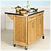 Carrello Cucina Credenza Legno Piano Lavoro Cucina Piano In Acciaio È Allungabile Fkw69-n - Foto miniatura 7