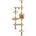 Albero Per Gatti Con Tiragraffi In Sisal Da Parete 194 Cm Beige - Foto miniatura 2