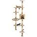 Albero Per Gatti Con Tiragraffi In Sisal Da Parete 194 Cm Beige - Foto miniatura 1