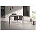 Tavolo Grigio In Metallo Allungabile 120x80cm - 170x80cm - Foto miniatura 1