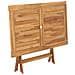 Tavolo Pieghevole Da Giardino 120x70x75 Cm In Legno Di Teak - Foto miniatura 4