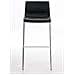 2 Sgabelli Alti HOOVER in Polipropilene - Set 2 Sgabelli Bar Design I Sedie Sgabello con Schienale I Sgabelli Ergonomici Nero Cromato - Foto miniatura 5