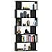 Libreria /Divisorio Nero 80x24x192 cm in Legno Multistrato - Foto miniatura 3