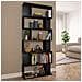 Libreria /Divisorio Nero 80x24x192 cm in Legno Multistrato - Foto miniatura 1