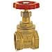 34 bsp Forte Foro Otturatore Otturatore Valvola A Cancello Stop Acqua Con Manico Testa Rossa - Foto miniatura 1