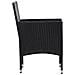 Set Divani Da Giardino 4 Pz Con Cuscini In Polyrattan Nero - Foto miniatura 7