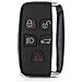 Auto Caso Chiave Per Land Rover Jaguar - Sostituzione Protettiva In Plastica Key Fob Shell Per Land Rover Jaguar 5-button Chiave A Distanza Auto - Nero - Foto miniatura 2