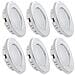 Sogno Di Illuminazione 12v Led Downlights Con Chrome Placcato Surround Luci Di Soffitto Da Incasso Per Caravan Camper Van Barca Yacht Warm White Pack Di 6 - Foto miniatura 1