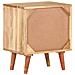 Comodino 40x30x50 cm in Legno Massello di Acacia - Foto miniatura 6