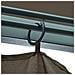 Gazebo Con Tenda 300x300 Cm Grigio Talpa In Alluminio - Foto miniatura 7