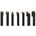 Set di Utensili Indicizzabili per Tornitura 12 pz 12x12 mm 80mm - Foto miniatura 4