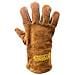 Cuoio Genuino Di Alta Qualit Heavy Duty Resistenti Al Calore Guanti Di Sicurezza Gauntlet Per Woodburner Multi-fuel Stufe A Legna Protezione Da Temperatura E Ash Barbecue Allaperto Coal Fire - Foto miniatura 2