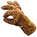 Cuoio Genuino Di Alta Qualit Heavy Duty Resistenti Al Calore Guanti Di Sicurezza Gauntlet Per Woodburner Multi-fuel Stufe A Legna Protezione Da Temperatura E Ash Barbecue Allaperto Coal Fire - Foto miniatura 1