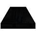 Scaffali A Parete 2 Pz Nero Lucido 80x23,5x3,8 Cm In Mdf - Foto miniatura 6