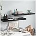 Scaffali A Parete 2 Pz Nero Lucido 80x23,5x3,8 Cm In Mdf - Foto miniatura 1