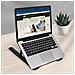 Supporto Da Tavolo Macbook Computer Portatile Altezza Regolabile Pieghevole Nero - Foto miniatura 4