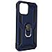 Cover Iphone 13 Pro Max Anti-urto Ibrida Anello Funzione Supporto Blu Notte - Foto miniatura 2