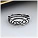 Anello Antistress Con Sfere Girevoli Regolabili Argento Silver S - Foto miniatura 2